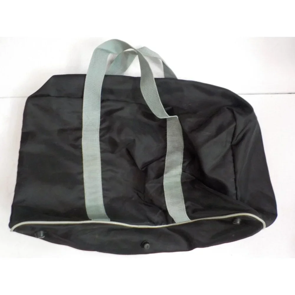 Rare Vtg 90s Coors Light Full Zip Duffle Bag Tote Sports Gear Blk/Silver 22